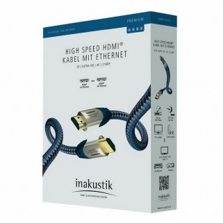 Кабель HDMI Inakustik Inakustik Premium High Speed HDMI Cable with Ethernet 5 m