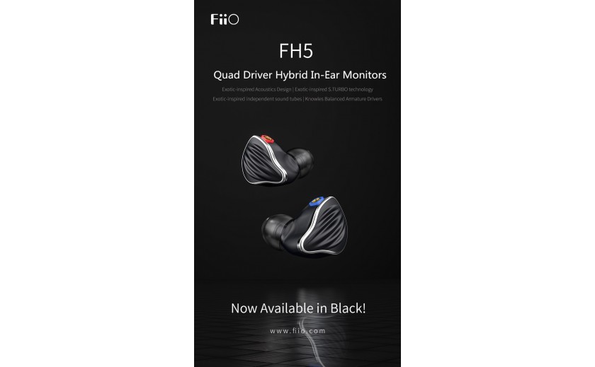 Гібридні навушники з 4 драйверами: динамічний + 3 балансних арматурних це FiiO FH5.